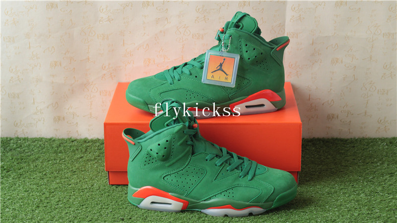 Authentic Air Jordan 6 Gatorade Green